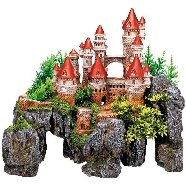 Zámok s rastlinami 37cm