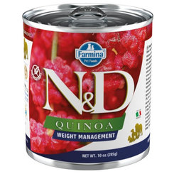 Farmina N&D dog QUINOA weight management konzerva 285g