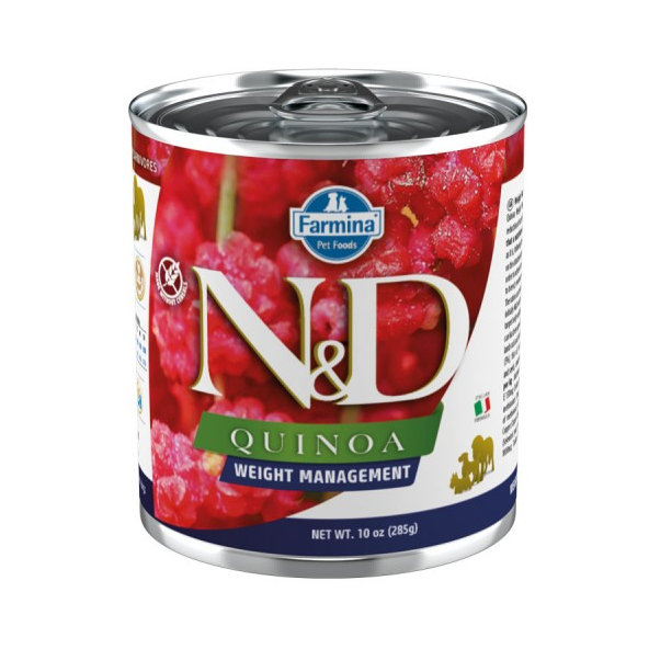 Farmina N&D dog QUINOA weight management konzerva 285g