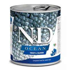 Farmina N&D dog OCEAN trout & salmon konzerva 285g