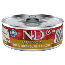 Farmina N&D cat QUINOA quail & coconut konzerva pre mačky 80g