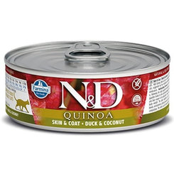 Farmina N&D cat QUINOA duck & coconut konzerva pre mačky 80g