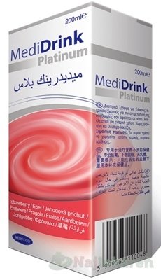 E-shop MediDrink Platinum príchuť jahodová 30x200 ml