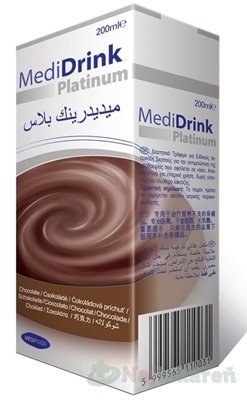 E-shop MediDrink Platinum príchuť čokoládová 30x200 ml