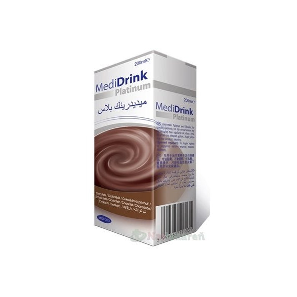 MediDrink Platinum príchuť čokoládová 30x200 ml