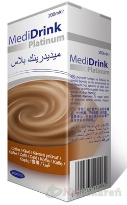 E-shop MediDrink Platinum príchuť kávová 30x200 ml