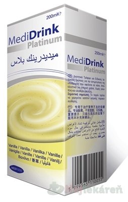 E-shop MediDrink Platinum príchuť vanilka 30x200 ml