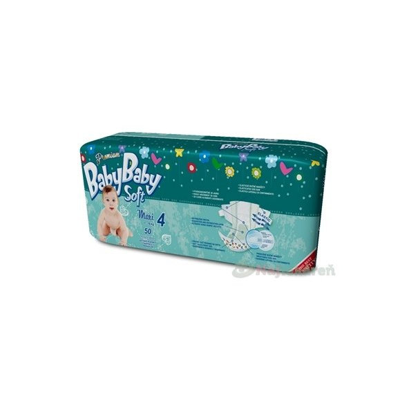 BabyBaby Soft Premium Maxi 7-18kg, detské plienky 50ks
