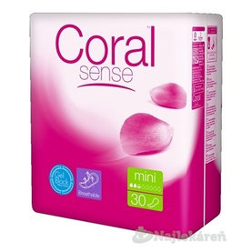 Coral Sense Mini vložky inkontinenčné, pre ženy, 30ks