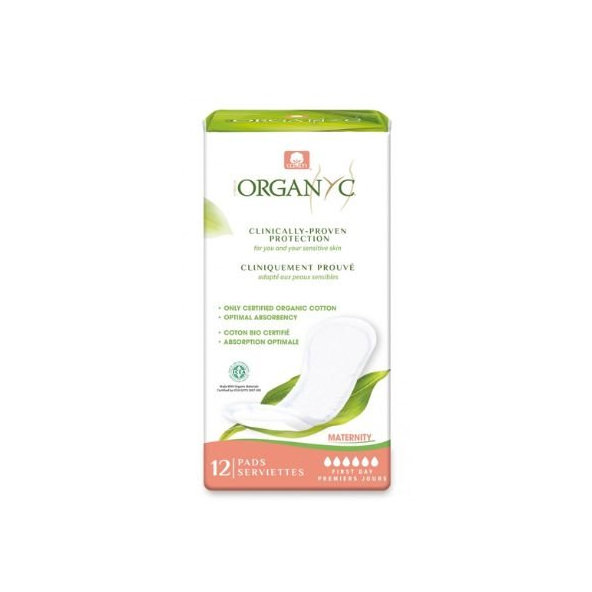 Popôrodné vložky Organyc 12ks