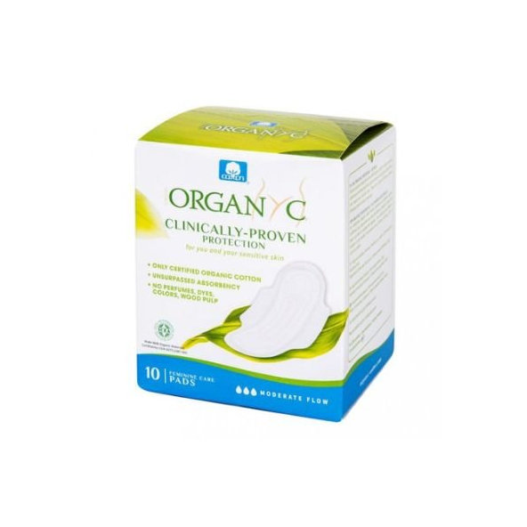 Dásmke vložky s krídelkami Organyc 10ks