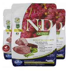 Farmina N&D cat QUINOA (GF) adult, weight managment, lamb granule pre mačky 0,3kg