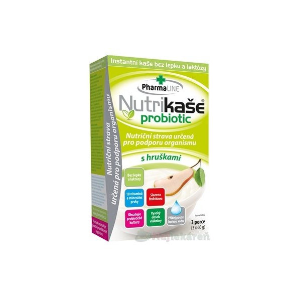 Nutrikaša probiotic - s hruškami 3x60 g