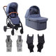 VALCO BABY Kočík kombinovaný Trend 4 Ultra Denim vrátane adaptérov k autosedačke