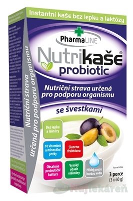 E-shop Nutrikaša probiotic - so slivkami 3x60 g
