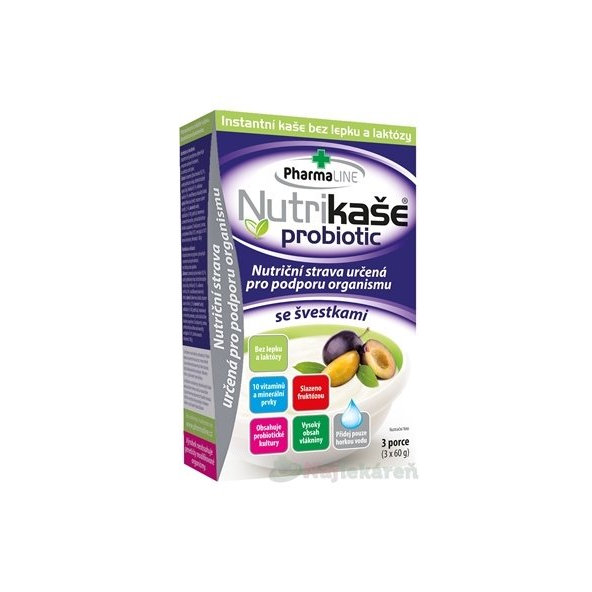 Nutrikaša probiotic - so slivkami 3x60 g