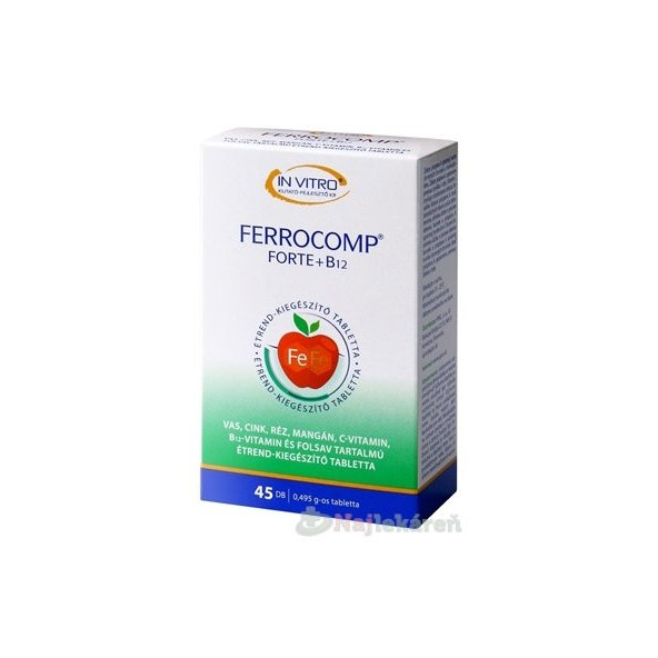 FERROCOMP FORTE + B12, 45 tbl