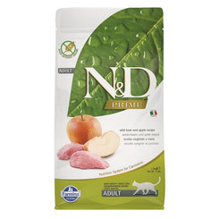 Farmina N&D cat PRIME (GF) adult, boar & apple granule pre mačky 1,5kg