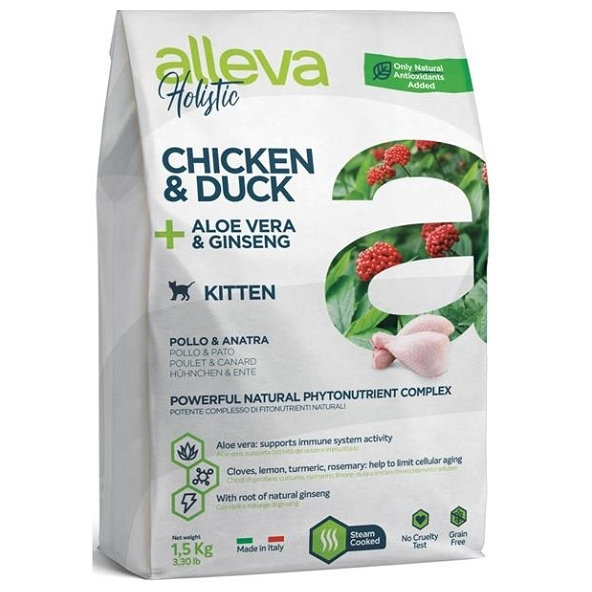 Alleva HOLISTIC cat kitten granule pre mačiatka 1,5kg