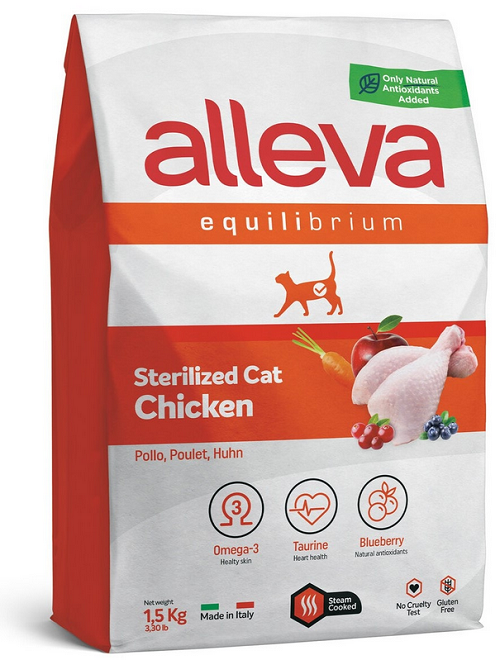 E-shop Alleva SP EQUILIBRIUM cat chicken sterilised 1,5kg
