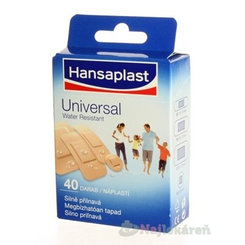 Hansaplast Universal Water resistant vodeodolná náplasť 40ks