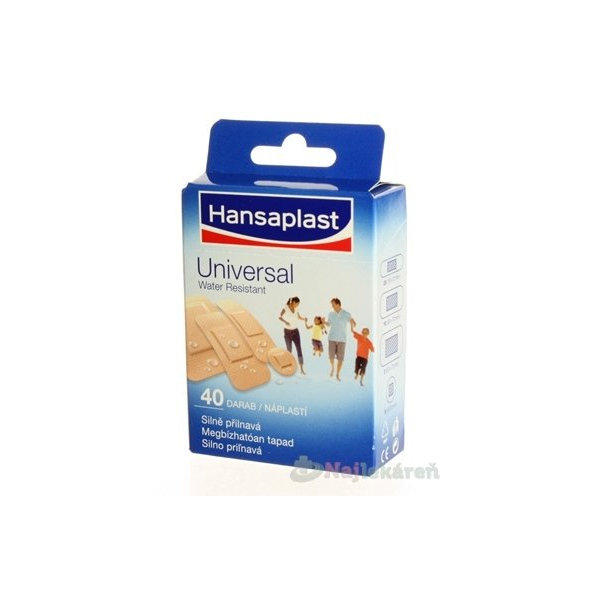 Hansaplast Universal Water resistant vodeodolná náplasť 40ks