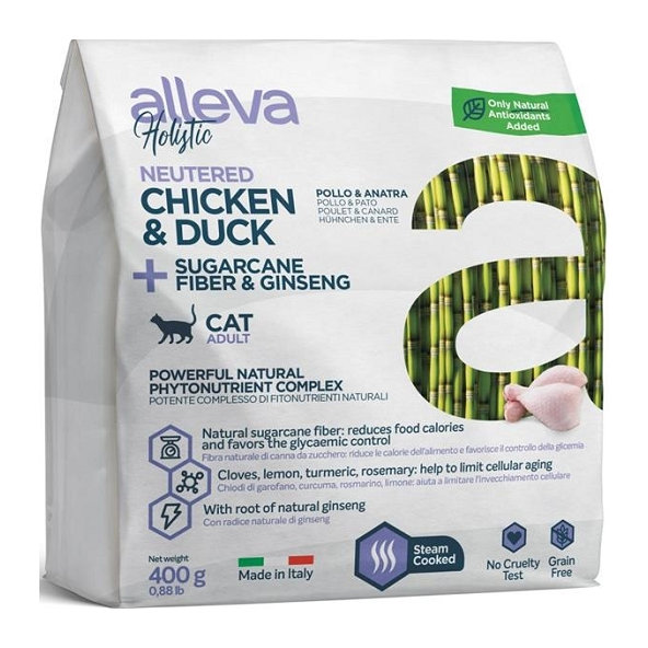 Alleva HOLISTIC cat hairball granule pre dlhosrsté mačky 0,4kg