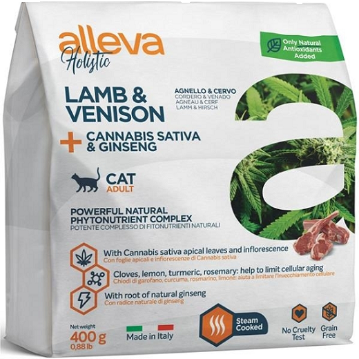 E-shop Alleva HOLISTIC cat adult lamb & venison granule pre mačky 0,4kg