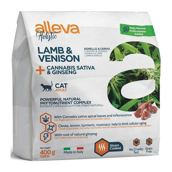 Alleva HOLISTIC cat adult lamb & venison granule pre mačky 0,4kg