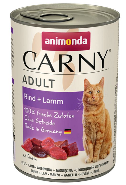 E-shop Animonda CARNY® cat Adult hovädzie a jahňa 6 x 400g konzerva