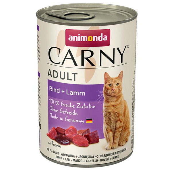 Animonda CARNY® cat Adult hovädzie a jahňa 6 x 400g konzerva