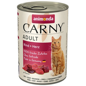 Animonda CARNY® cat Adult hovädzie a srdiečka 6 x 400g konzerva