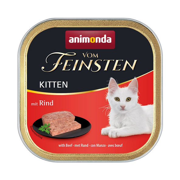 Animonda Vom Feinsten cat Kitten hovädzie vaničky pre mačiatka 16x100g