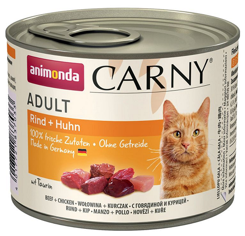 E-shop Animonda CARNY® cat Adult hovädzie a kura konzervy pre mačky 6x200g