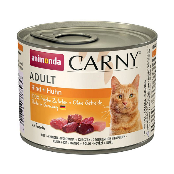 Animonda CARNY® cat Adult hovädzie a kura konzervy pre mačky 6x200g