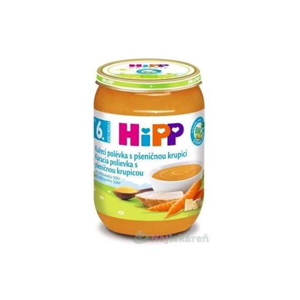 HiPP Polievka BIO Kuracia s pšeničnou krupicou