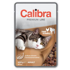 Calibra KAPSIČKA Premium cat Adult Jahňa & hydina v omáčke 24x100g