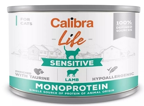 E-shop Calibra cat Life Adult Sensitive lamb konzervy pre mačky 6x200g