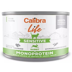 Calibra cat Life Adult Sensitive rabbit konzervy pre mačky 6x200g