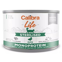 Calibra cat Life Sterilised duck konzervy pre mačky 6x200g