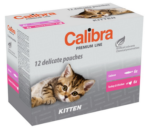 E-shop Calibra KAPSIČKA Premium cat Kitten Multipack 12x100g