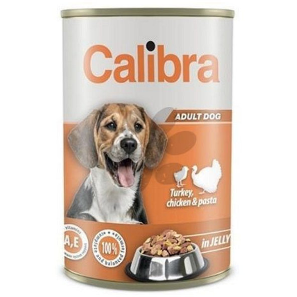 Calibra KONZERVA dog Adult Morka & kura & cestoviny v želé 1240g
