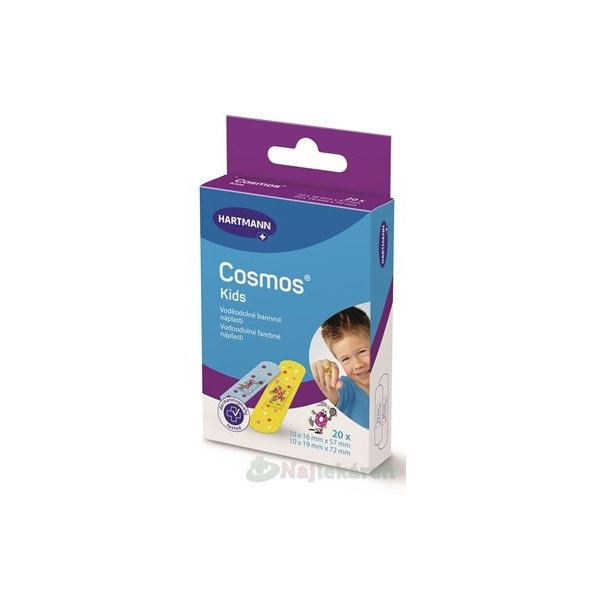 COSMOS Detská náplasť na rany 2 veľkosti  20ks
