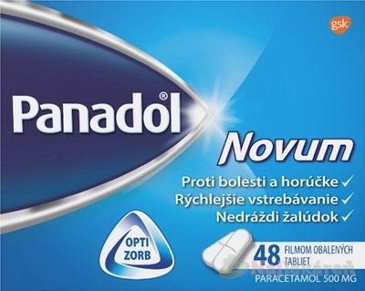 E-shop Panadol Novum 500mg proti bolesti aj horúčke 48tbl
