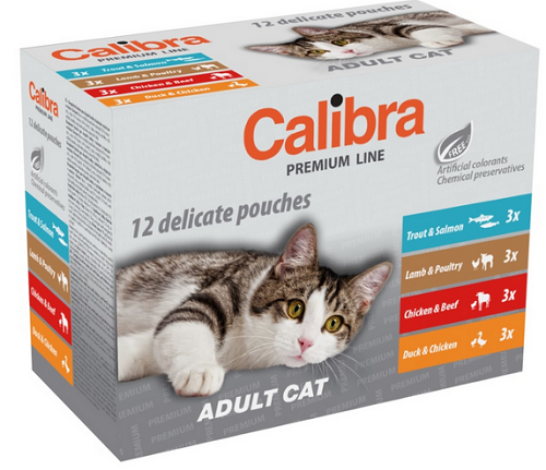 E-shop Calibra KAPSIČKA Premium cat Adult Multipack 12x100g