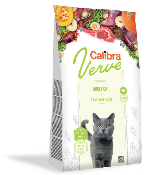 E-shop Calibra Cat Verve GF Adult Lamb & Venison 8+, granule pre mačky 3,5kg