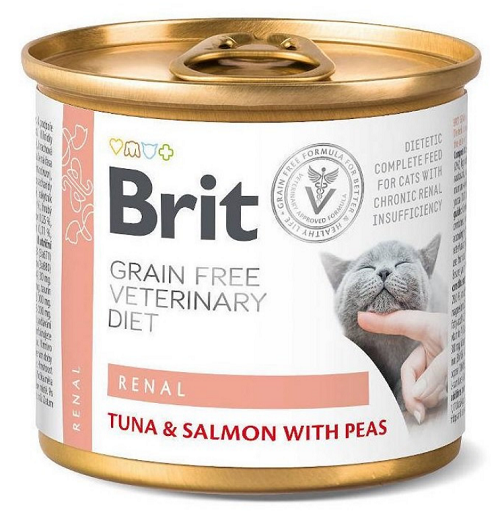 E-shop Brit Veterinary Diets GF cat Renal konzerva pre mačky 200g