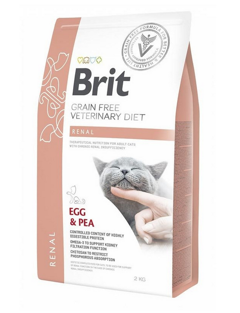 E-shop Brit Veterinary Diets GF cat Renal granule pre mačky 2kg