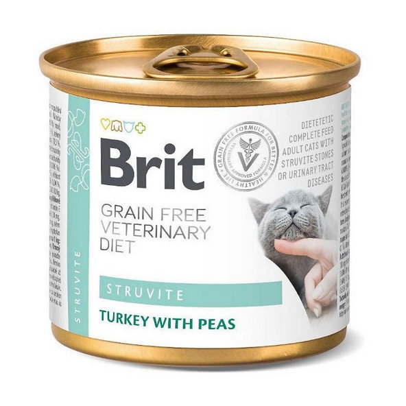 Brit Veterinary Diets GF cat Struvite konzerva pre mačky 200g