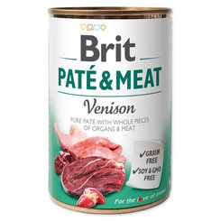 Brit Paté & Meat Venison konzerva pre psy 400g